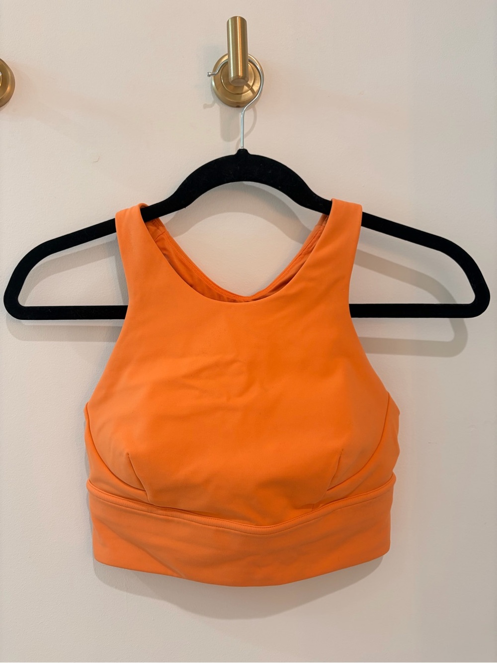 Lululemon long line sports bra in orange frappe
